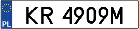 Trailer License Plate